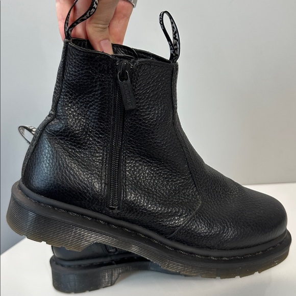 Dr. Martens Black Leather Combat Boots - Picture 16 of 16